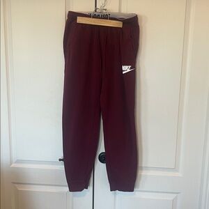 Nike Burgundy Jogger Pants